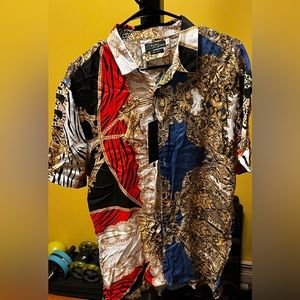 Zara Mens Casual Button Down Shirt Sz L